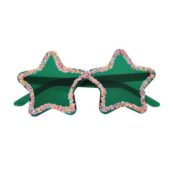 Party Glasses - Green Star - (1)