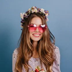 Party Glasses - Pink Heart - 1