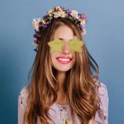 Party Glasses - Yellow Star - 1