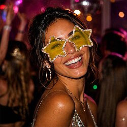 Party Glasses - Yellow Star - 