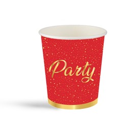  - Party Time Paper Cups Red