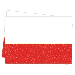Party Time Plastic Table Cover Red - Thumbnail