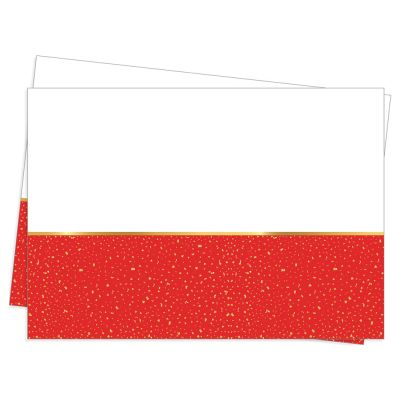 Party Time Plastic Table Cover Red