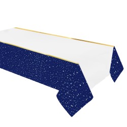  - Party Time Plastic Table Cover Navy Blue