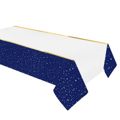 Party Time Plastic Table Cover Navy Blue