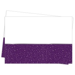 Party Time Plastic Table Cover Purple - Thumbnail