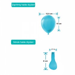 Mavi Pastel Balon 5