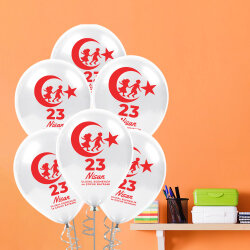 23 Nisan Baskılı Pastel Balon 11