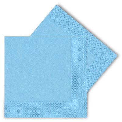 Pastel Blue Paper Napkins - 1
