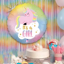 Pastel Unicorn Baby Grabo Folyo Balon 18