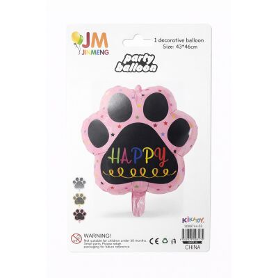 Paw Shaped Happy Birthday Balloon - 2