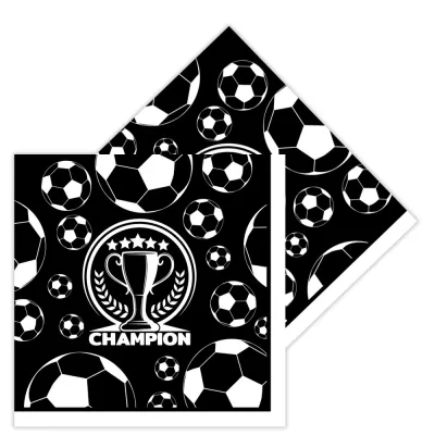 Champion Siyah Beyaz Peçete - 1