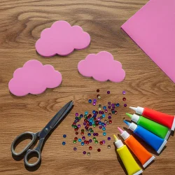 Pink EVA Craft Foam Sheet - 1