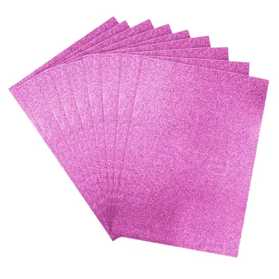 Pink Glitter EVA Craft Foam Sheet - 2