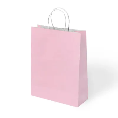 Pink Paper Bags with Twisted Handles - 1