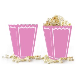 Pink Pastel Popcorn Boxes - Kikajoy