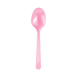 Pink Plastic Spoons - 2