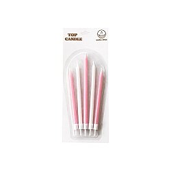 Pink & White Cake Candle Set - Kikajoy (1)