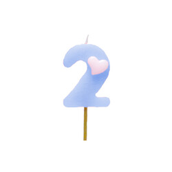 Pink/Blue Toothpick Candles - No:2 - Thumbnail