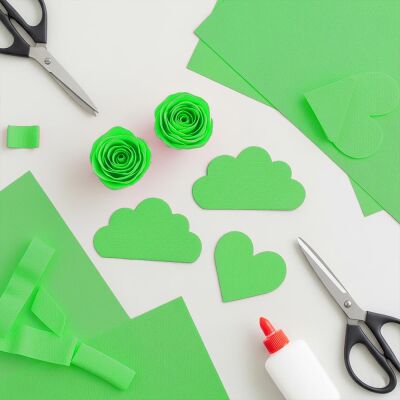 Pistachio Green Crepe Paper - 1
