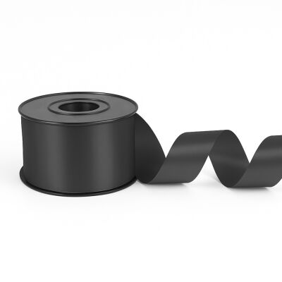 Plain Black Ribbon - 1