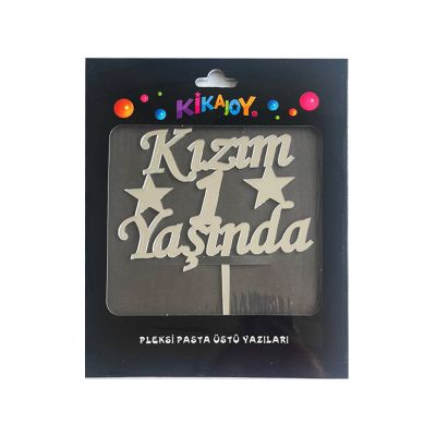 Pleksi Pasta Süsü 15cm Altın/Gümüş