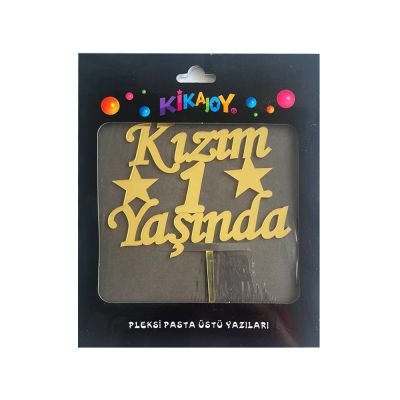 Pleksi Pasta Süsü 15cm Altın/Gümüş