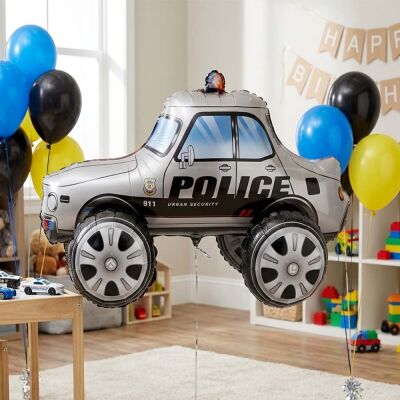 Polis Arabası Şekilli 4D Folyo Balon - 1
