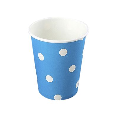 Polka Dot Blue Paper Cups - 1