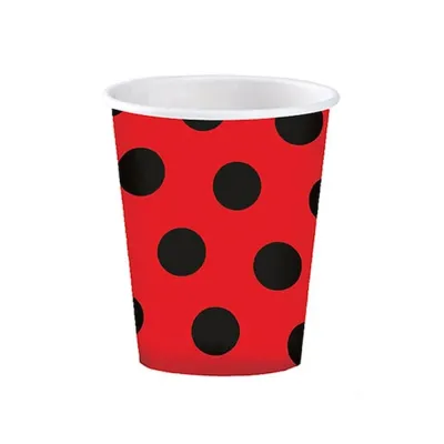 Polka Dot Red Paper Cups - 1
