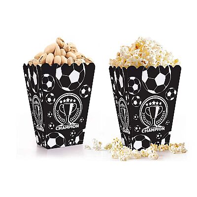 Popcorn Kutusu 8li -Champion Siyah Beyaz- - 1