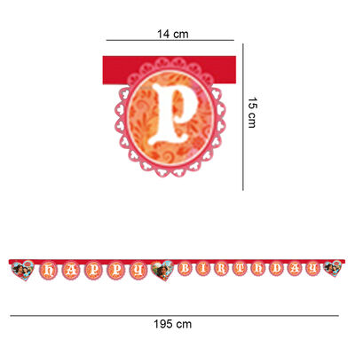 Princess Elena Happy Birthday Letter Banner