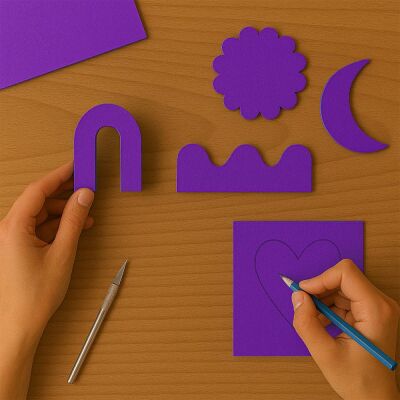 Purple Cardboard - 1