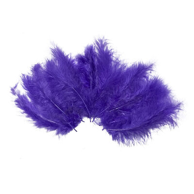 Purple Craft Rooster Feathers - 2
