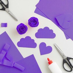 Purple Crepe Paper - Kika