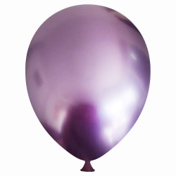 Purple Chrome Balloons 12
