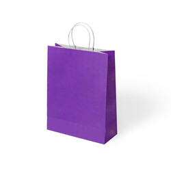 Purple Paper Bags with Twisted Handles - Kikajoy