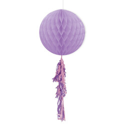 - Purple Paper Honeycomb Balls with Tassel