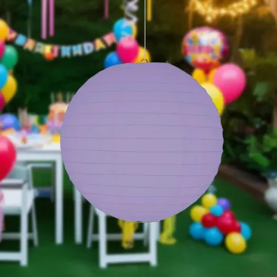  Purple Paper Lantern 20cm - 1