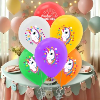 Rainbow Unicorn Balloons - 1