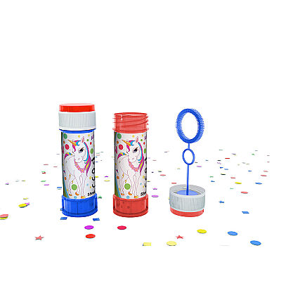 2 Pcs Rainbow Unicorn Bubble Wands - 1