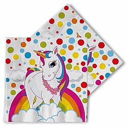 Rainbow Unicorn Peçete - Kikajoy
