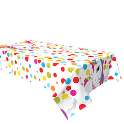 Kikajoy - Rainbow Unicorn Plastic Table Cover