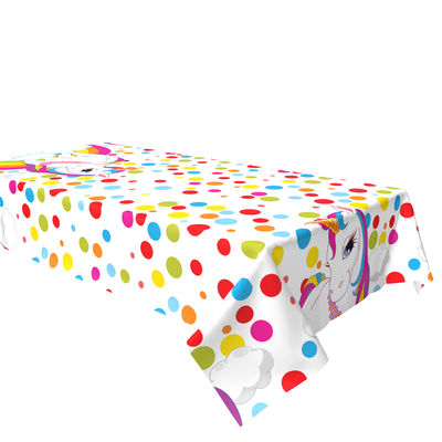 Rainbow Unicorn Plastic Table Cover