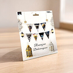 Ramadan Decoration Triangular Bunting Pennant Banner 150 cm - 2