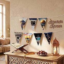 Ramadan Decoration Triangular Bunting Pennant Banner 150 cm - 1