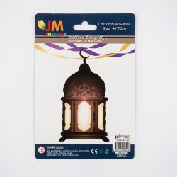 Ramadan Lantern Foil Balloon - Decorative Eid Mubarak Lantern Shaped - 2