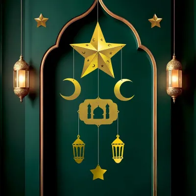 Ramazan Dekorasyon Süs Seti No:1 (7 parça) - 1