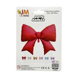 Red Bow Foil Balloon - 2