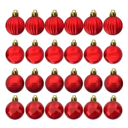 Red Christmas Ball Ornaments - Kikajoy (1)